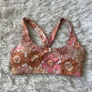 Kavala Women’s floral racerback bikini top multicolored size XS